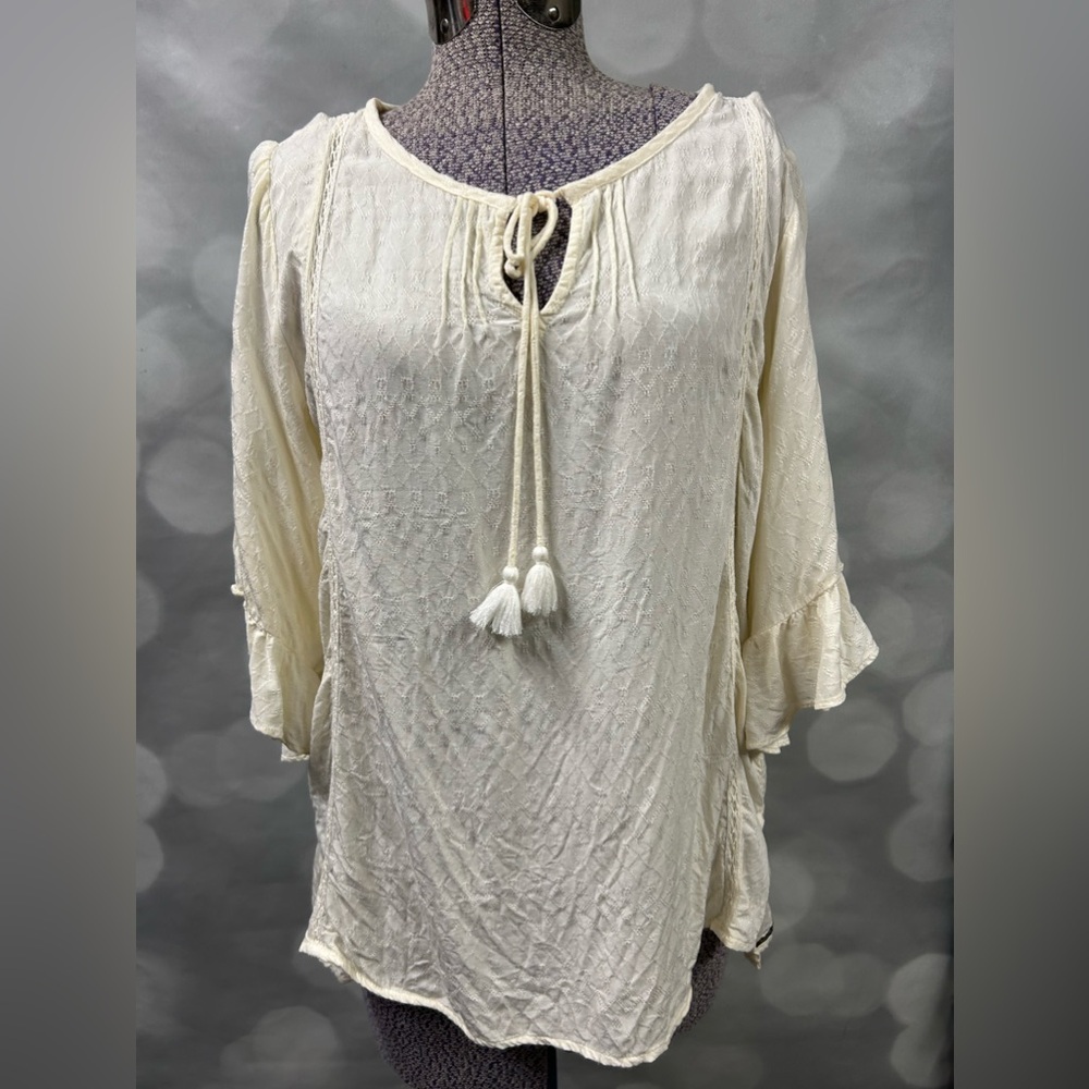 Matilda Jane cream-colored blouse size‎ medium